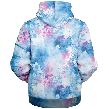 Chokefish™ Microfleece Zip-Up Hoodie Acid-Wash Colors-008B